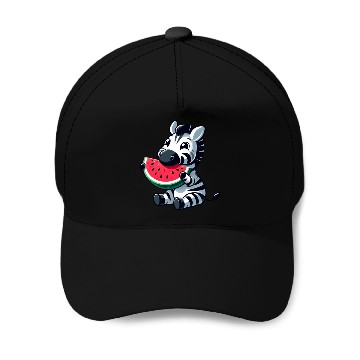 Discover Zebra melon watermelon fruit fruity Baseball Caps