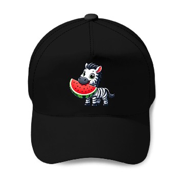 Discover Zebra melon watermelon fruit fruity Baseball Caps