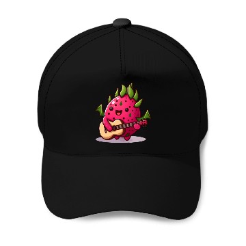 Discover Dragon fruit plays guitar Baseball Caps