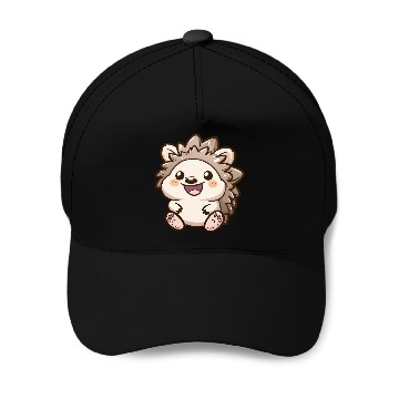 Discover Adorable Smiling Hedgehog Cartoon Baseball Caps