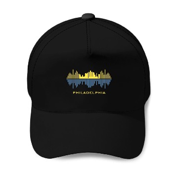 Discover Philadelphia City Sound Waves Baseball Caps