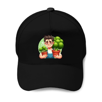 Discover Broccoli Gardener Baseball Caps
