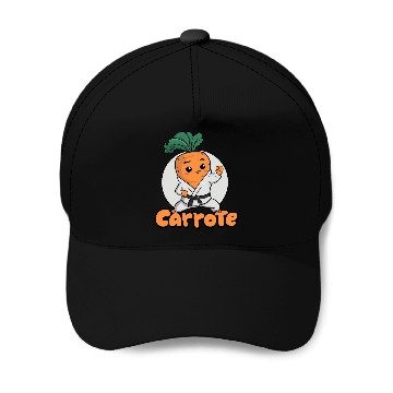 Discover Cute Karate Carrot Design Baseball Caps