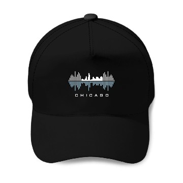 Discover Chicago City Sound Waves Baseball Caps