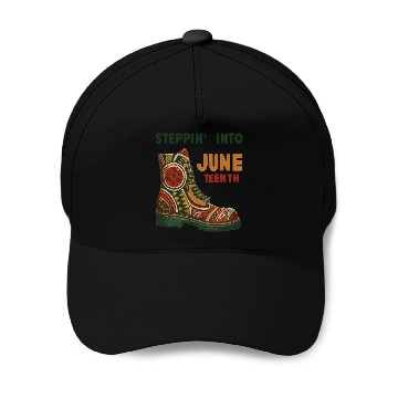 Discover Stepping into juneteenth 1865 independence day Baseball Caps