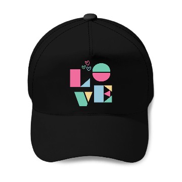 Discover Pastel Love Baseball Caps