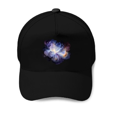 Discover Stellar Watercolor - Supernova Celestial Eruption Baseball Caps