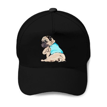 Discover PUGS LOVE DAD Baseball Caps