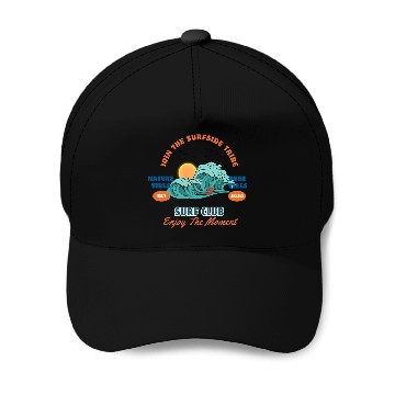 Discover Surfing Club Baseball Caps