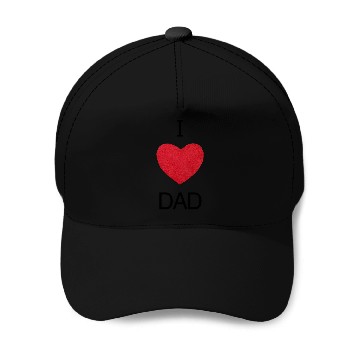 Discover i love dad Baseball Caps