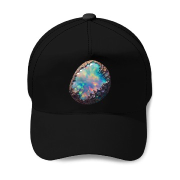 Discover Raw Natural Opal 3D Baseball Caps
