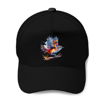 Discover Australian Logrunner in Flight Baseball Caps