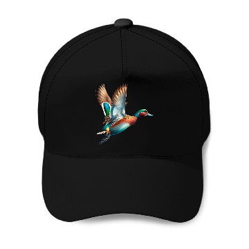 Discover Chestnut Teal in Flight Baseball Caps