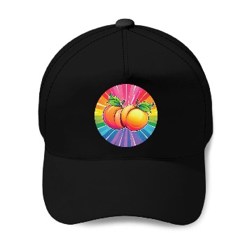Discover LGBTQ Peach Baseball Caps