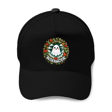 Discover Trick or Treat Ghost Baseball Caps
