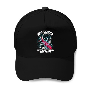 Discover Red Koi elegant animal Baseball Caps