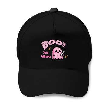 Discover Boo You Whore Ghost Baseball Caps