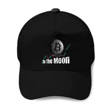 Discover Bitcoin Chart To The Moon Baseball Caps