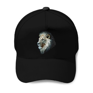 Discover Polygon Animal Print White Baseball Caps