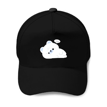 Discover Tired Polar Bear Baseball Caps