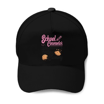 Discover School Counselor Pun Cookie School Baseball Caps