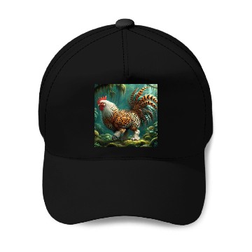 Discover The chicken-leopard Baseball Caps