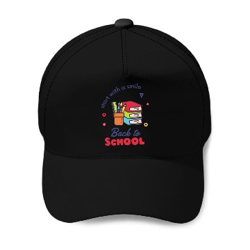 Discover Back to School - Start with a Smile Baseball Caps