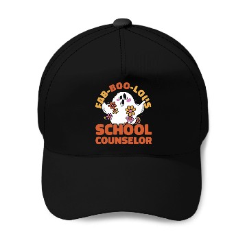 Discover School Counselor Halloween Ghost Baseball Caps
