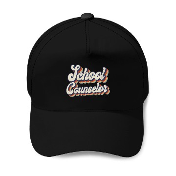 Discover School Counselor Retro Vintage Baseball Caps