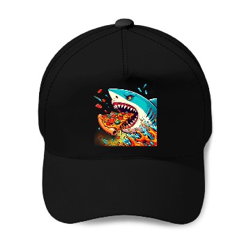 Discover The Pizza Predator Baseball Caps