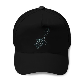 Discover Serene Turtle Drift Baseball Caps