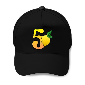 Discover Number 50th Birthday Lemon Baseball Caps