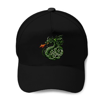 Discover Celtic Dragon Knot Baseball Caps