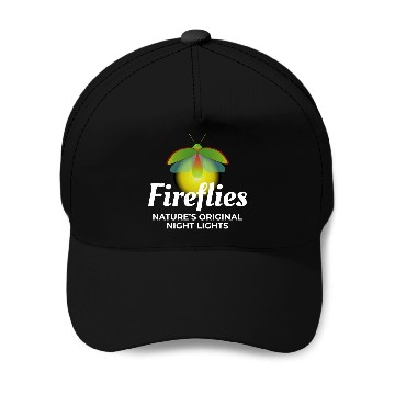 Discover Fireflies Firefly Lightning Bug Insect Collector Baseball Caps