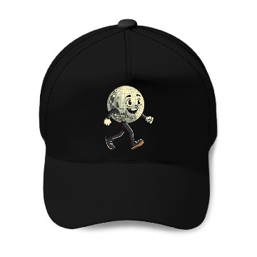 Discover Disco Ball Walking - Retro Funk in Motion Baseball Caps