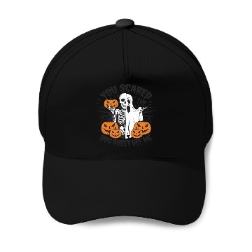 Discover A skeleton with a Halloween costume on it Baseball Caps