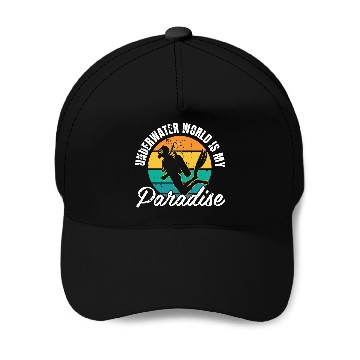 Discover Underwater World Is My Paradise Baseball Caps