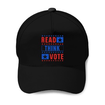 Discover Read Think Vote - Election Baseball Caps