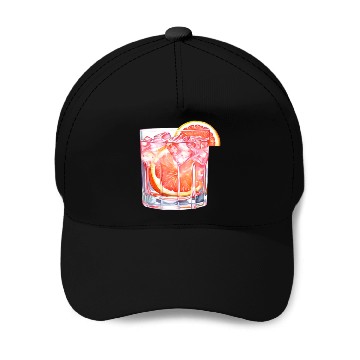 Discover Grapefruit Citrus Cocktail Baseball Caps