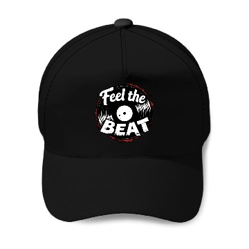 Discover Classic Vinyl 'Feel The Beat' Baseball Caps