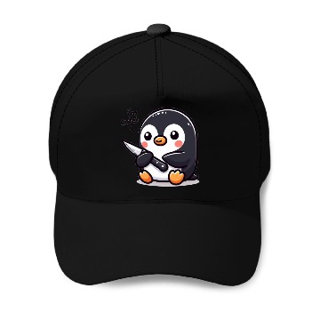Discover Penguin I'm Cute! Baseball Caps