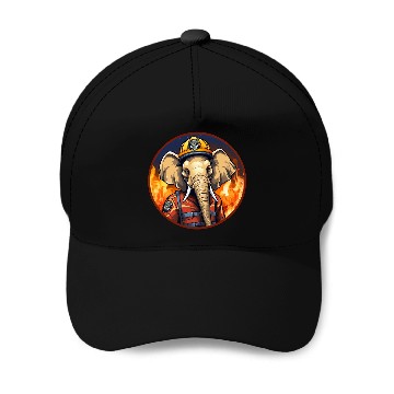 Discover Firefighter elephant Baseball Caps