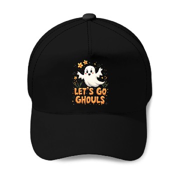 Discover Let's Go Ghouls Halloween Ghost Outfit Baseball Caps