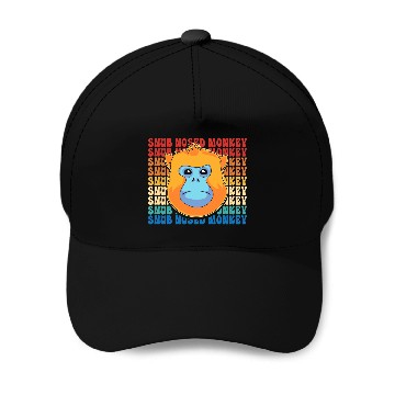 Discover Retro Golden Snub Nosed Monkey Cute Monkey Face Baseball Caps
