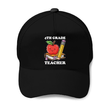 Discover 4th Grade Teacher Back to School Baseball Caps