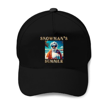 Discover Chillin' Snowman: A Summer Surprise Baseball Caps