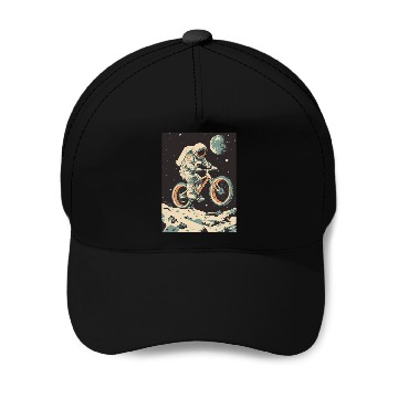 Discover Astro Biking Baseball Caps