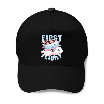 Discover First Solo Flight Pilot Baseball Caps