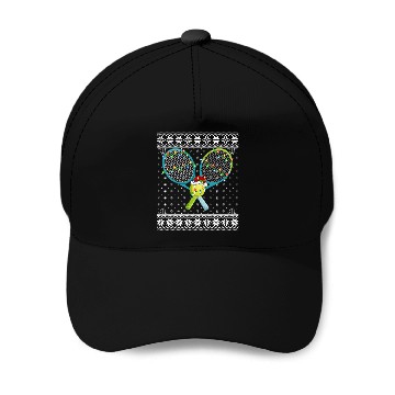 Discover Tennis Player Ugly Christmas Baseball Caps