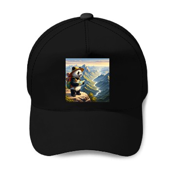 Discover Panda Adventure Baseball Caps